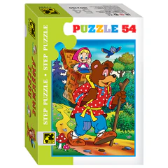 Пазл картонный 54 элемента, &laquo;Любимые герои&raquo;, АССОРТИ, поле 18&times;13 см, STEP PUZZLE