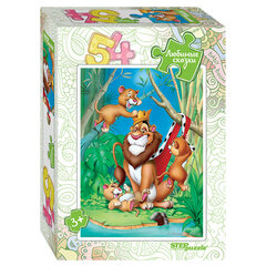 Пазл картонный 54 элемента, &laquo;Любимые сказки&raquo;, АССОРТИ, поле 18&times;13,5 см, STEP PUZZLE