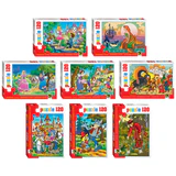 Пазл картонный 120 элементов, "Любимые герои", АССОРТИ, поле 23х16,5 см, STEP PUZZLE