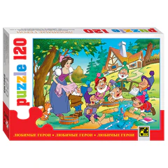 Пазл картонный 120 элементов, &laquo;Любимые герои&raquo;, АССОРТИ, поле 23&times;16,5 см, STEP PUZZLE