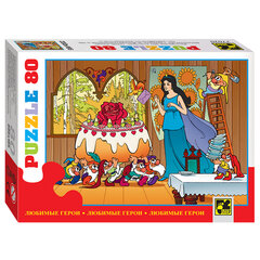 Пазл картонный 80 элементов, &laquo;Любимые герои&raquo;, АССОРТИ, поле 23&times;16,5 см, STEP PUZZLE