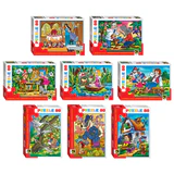 Пазл картонный 80 элементов, "Любимые герои", АССОРТИ, поле 23х16,5 см, STEP PUZZLE