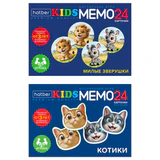 Игра настольная "Мемо", АССОРТИ, 2 сюжета, HATBER