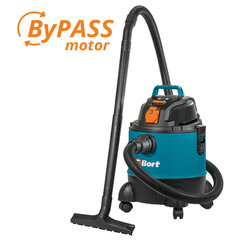 Пылесос хозяйственный BORT BSS-1220-Pro, 1250 Вт, сухая/<wbr/>влажная уборка, сила всасывания 250 Вт, бак 20 л