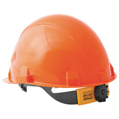 Каска защитная РОСОМЗ СОМЗ-55 Визион Rapid, храповый механизм регулировки, текстильное оголовье, ОРАНЖЕВАЯ