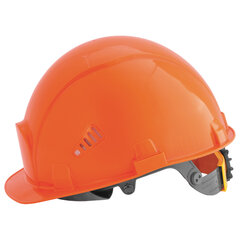 Каска защитная РОСОМЗ СОМЗ-55 Визион Rapid, храповый механизм регулировки, текстильное оголовье, ОРАНЖЕВАЯ