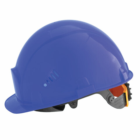 Каска защитная РОСОМЗ СОМЗ-55 Favorit Trek Rapid, храповый механизм регулировки, пластиковое оголовье, СИНЯЯ, 75618