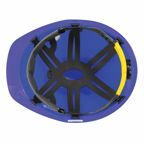 Каска защитная РОСОМЗ СОМЗ-55 Favorit Trek Rapid, храповый механизм регулировки, пластиковое оголовье, СИНЯЯ, 75618