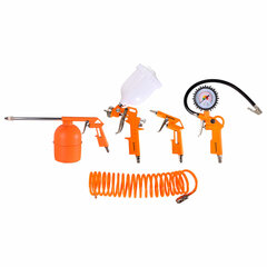 Набор пневмоинструмента ВИХРЬ НП-5, максимальное давление 12 атм, насадки 5 шт., 175 л/мин, 74/3/5