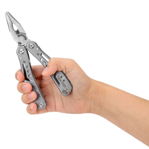 Мультитул армейский туристический с сумкой "22 в 1", пассатижи + 11 бит, нож, ТЕХ-ТОП, 671242 - фото 5