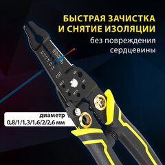 Плоскогубцы многофункциональные 22 в 1, 205 мм, марганцевая сталь 65Mn, ГРАНДМАСТЕР, PL-205, 671261