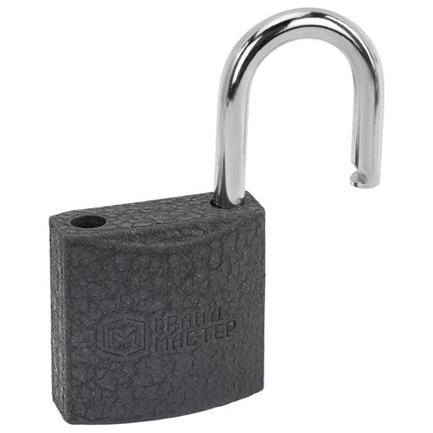 Замок навесной чугунный 25мм "Стандарт", 2 ключа, ГРАНДМАСТЕР, 671289