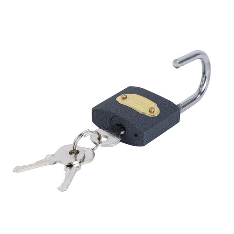 Замок навесной чугунный 32мм "Стандарт", 3 ключа, ГРАНДМАСТЕР, 671290