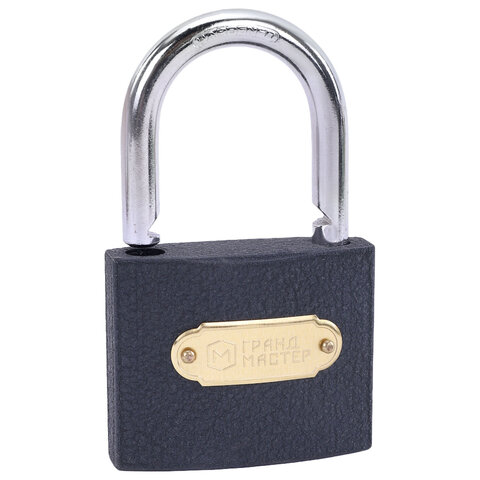 Замок навесной чугунный 63мм "Стандарт", 3 ключа, ГРАНДМАСТЕР, 671293