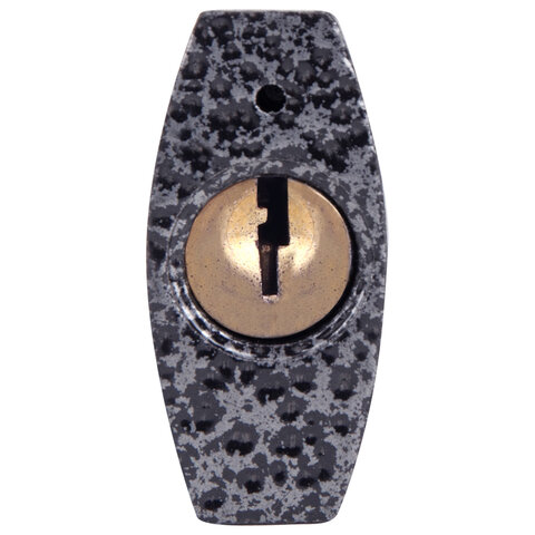 Замок навесной чугунный 32мм "Влагонепроницаемый", полимерное покрытие, 3 ключа, RABBITEX, 671295