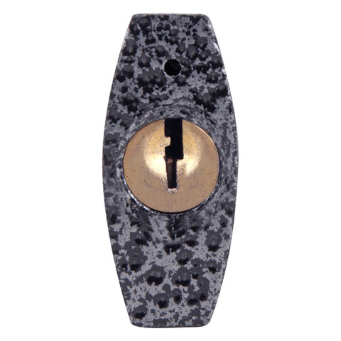 Замок навесной чугунный 38мм "Влагонепроницаемый", полимерное покрытие, 3 ключа, RABBITEX, 671296