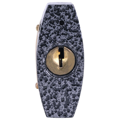 Замок навесной чугунный 50мм "Влагонепроницаемый", полимерное покрытие, 3 ключа, RABBITEX, 671297