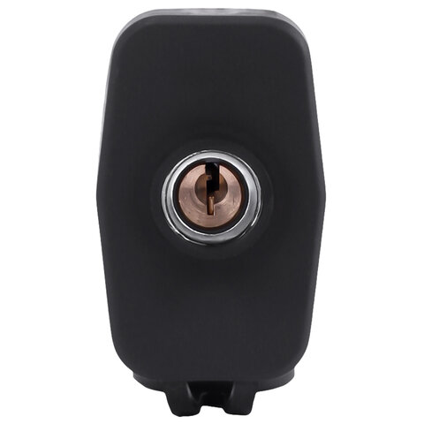 Замок навесной стальной 50мм "Всепогодный" оцинкованный, прорезиненный, 3 ключа, RABBITEX, 671301