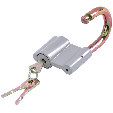 Замок навесной алюминиевый 80мм "Стандарт", 3 ключа, RABBITEX, 671306