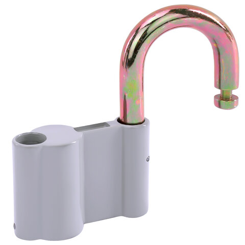 Замок навесной алюминиевый 80мм "Стандарт", 3 ключа, RABBITEX, 671306