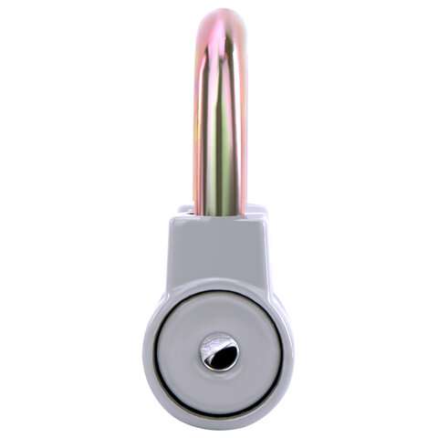 Замок навесной алюминиевый 60мм цилиндрический "Стандарт", 3 ключа, RABBITEX, 671307