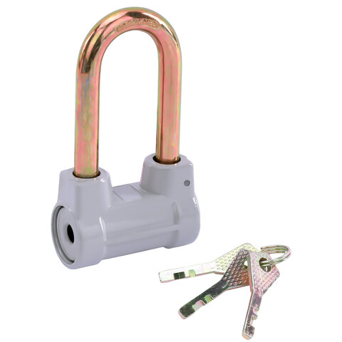 Замок навесной алюминиевый 60мм цилиндрический с удлиненной дужкой "Стандарт", RABBITEX, 671308