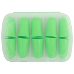 Беруши одноразовые пенополиуретановые без шнурка, КОМПЛЕКТ 5 пар в контейнере, SNR 43 дБ, RABBITEX (РАББИТЕКС), 671319