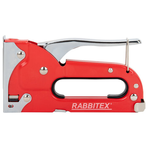 Степлер мебельный стальной, тип 53, 4-8мм, +200 скоб, RABBITEX, 671322