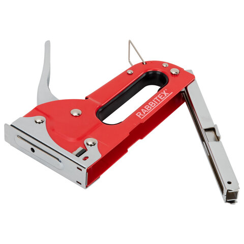 Степлер мебельный стальной, тип 53, 4-8мм, +200 скоб, RABBITEX, 671322