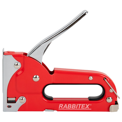 Степлер мебельный стальной, тип 53, 4-8мм, +200 скоб, RABBITEX, 671322