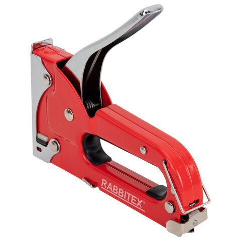 Степлер мебельный стальной, тип 53, 4-8мм, +200 скоб, RABBITEX, 671322
