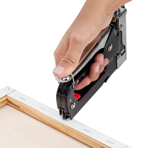 Степлер мебельный стальной регулируемый, тип 53, 4-14мм, +200 скоб, RABBITEX, 671323