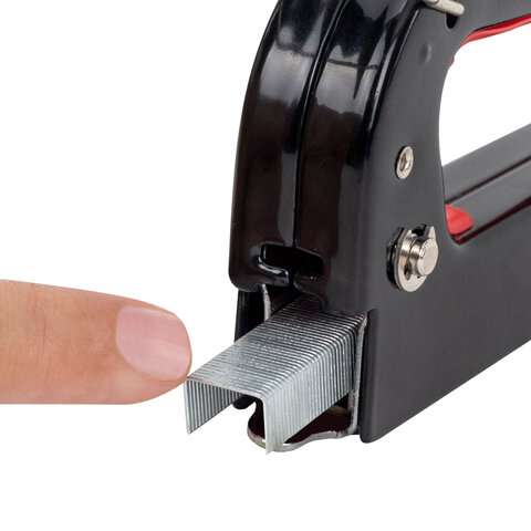 Степлер мебельный стальной регулируемый, тип 53, 4-14мм, +200 скоб, RABBITEX, 671323