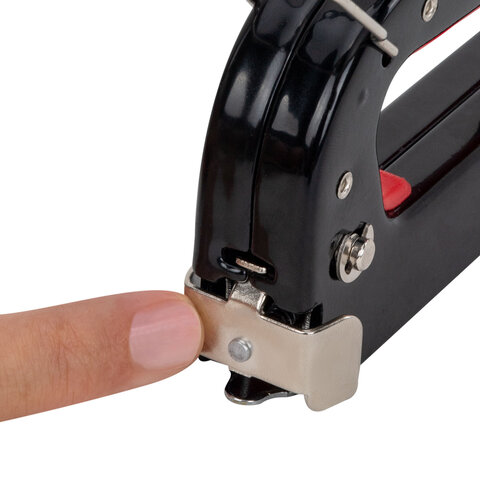 Степлер мебельный стальной регулируемый, тип 53, 4-14мм, +200 скоб, RABBITEX, 671323