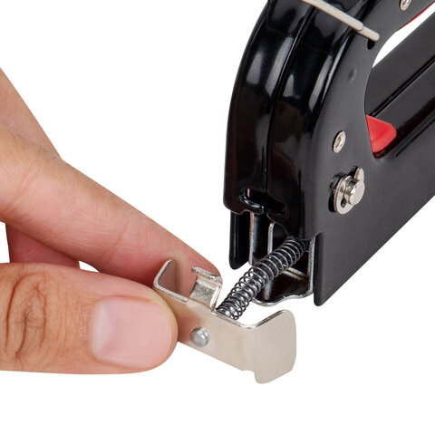 Степлер мебельный стальной регулируемый, тип 53, 4-14мм, +200 скоб, RABBITEX, 671323