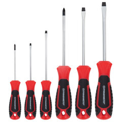Набор отверток SL/<wbr/>PH, 6 шт., CrV, двухкомпонентные рукоятки, ГРАНДМАСТЕР, 671328