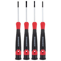 Набор отверток для точных работ SL/<wbr/>PH, 4 шт., CrV, двухкомпонентные рукоятки, ГРАНДМАСТЕР, 671329