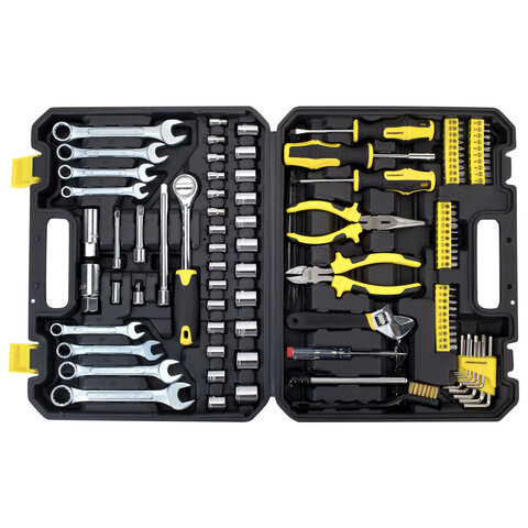 Набор инструментов для автомобиля, 122 предмета, пластиковый кейс, ГРАНДМАСТЕР, 671335 - фото 5