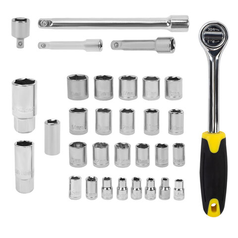 Набор инструментов для автомобиля, 122 предмета, пластиковый кейс, ГРАНДМАСТЕР, 671335 - фото 9