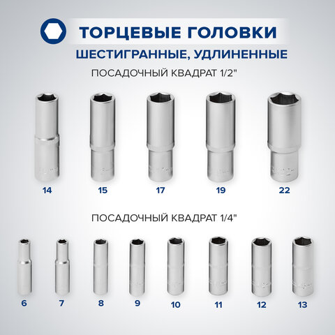 Набор инструментов для автомобиля, 108 предметов, пластиковый кейс, RABBITEX (РАББИТЕКС), 671339 - фото 21