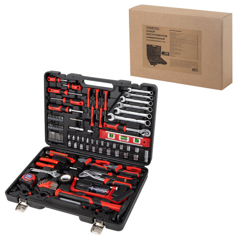 Набор инструментов универсальный, 159 предметов, пластиковый кейс, RABBITEX (РАББИТЕКС), 671340 - фото 23