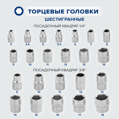 Набор инструментов универсальный, 159 предметов, пластиковый кейс, RABBITEX (РАББИТЕКС), 671340 - фото 30