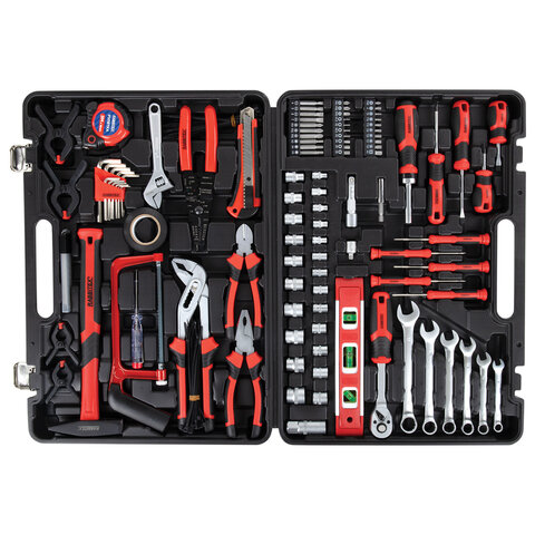 Набор инструментов универсальный, 159 предметов, пластиковый кейс, RABBITEX, 671340