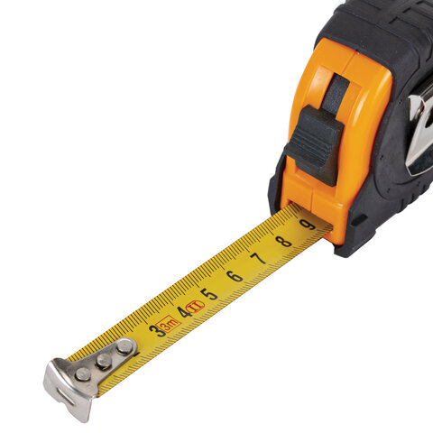 Рулетка измерительная 3,0мх16мм, обрезиненный корпус, ГРАНДМАСТЕР Original, 671344