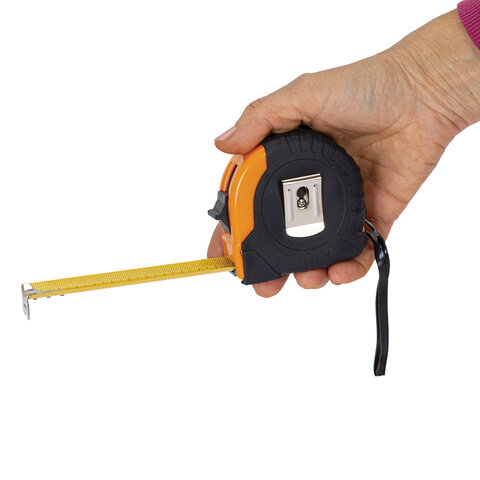 Рулетка измерительная 7,5мх25мм, обрезиненный корпус, ГРАНДМАСТЕР Original, 671346