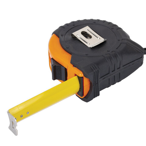 Рулетка измерительная 10мх25мм, обрезиненный корпус, ГРАНДМАСТЕР Original, 671347