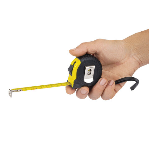 Рулетка измерительная 3,0мх16мм, RABBITEX Standard, обрезиненный корпус, 671348