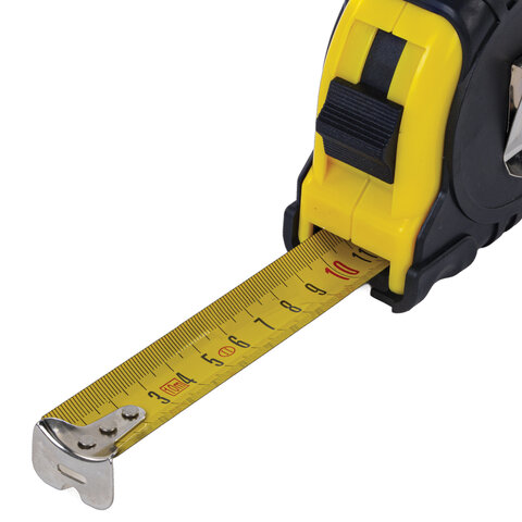 Рулетка измерительная 10мх25мм, RABBITEX Standard, обрезиненный корпус, 671351