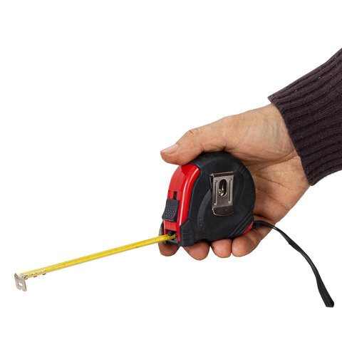 Рулетка измерительная 5,0мх19мм, обрезиненный корпус, 3 мех. фиксации, ГРАНДМАСТЕР Ultra, 671352