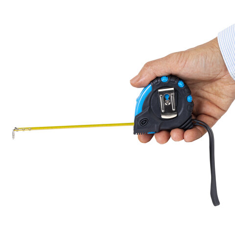 Рулетка измерительная 3,0мх16мм, RABBITEX Special, обрезиненный корпус, 3 механ. фиксации, 671353